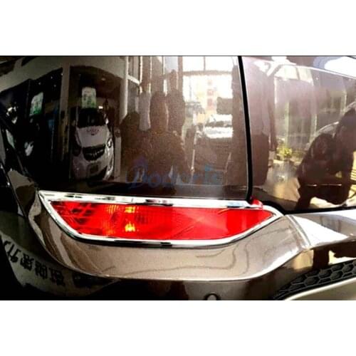Rear Fog Reflex Light Lamp Covers Foglight Panels Chrome Car styling Trim Frame For Hyundai Tucson 2016 2017 2018 Accessories