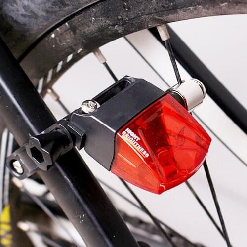 Electromagnetic induction Bicycle Tail Light Self-powered IPX-4 Waterproof LED Bike Light Magnet Taillight Cycling Rear Light