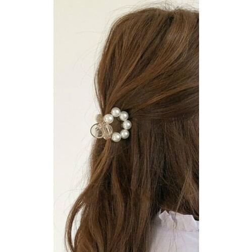 Women Fashion Pearl Hairpin Clip Lady Small Hair Claw