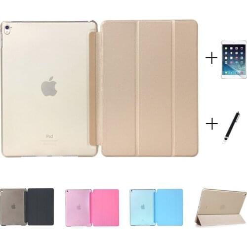 For iPad 10.2 2020 Ultra Slim PU Leather Hard Back Smart Stand Case Cover for iPad Mini Air Pro 10.5 10.2 Air 1 2 2017 2018 9.7