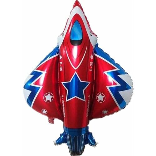 1pcs Combat plane Balloon Decorations Adult Event Party Supplies Kids Toy Decor Aluminum Film Ballons Birthday Party Decoratio