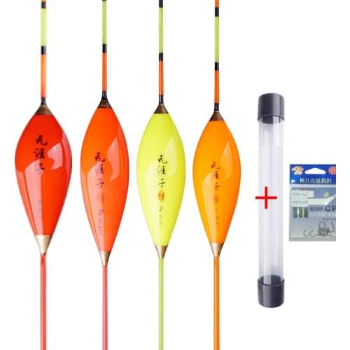 1 Piece Composite Nano Fishing Float+1 Float Pipe+1 Bag Fishing Hooks Shallow Water Buoy Fresh Water Fishing Bobber Fishing Tool