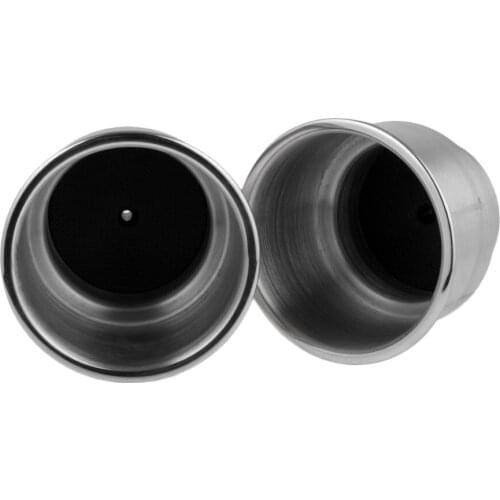 2Pcs Stainless Steel Cup Drink Holder with Drain Marine Boat RV Camper Mount, Corrosion Resistance