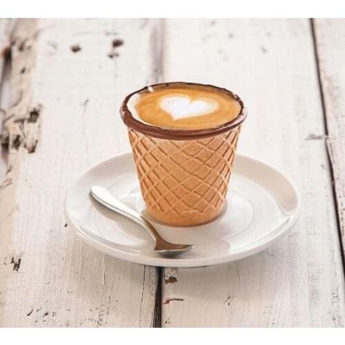 2021 Different Output Chocolate Candy Ice Cream Cone Wafer Machine Wafer Coffee Cup Making Machine Price WT/8613824555378