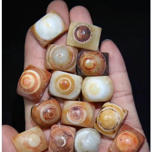 100pcs/lot various shapes of natural agate sky-eye sheeps eye board beads wholesale each with eyes DIY material loose jewelry