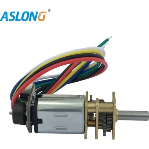 2PCS/LOT 6V N20 encoder Mini Gear Motor DC Electric Motor For Bicycle n20 dc gear box motor 39-1300rpm N20 dc motor gear box