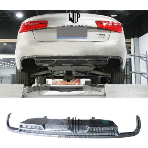A6 High Quality Carbon Fiber Rear Lip Diffuser Car Styling For Audi A6 Car Body Kit 2012-2016
