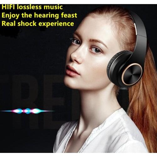 Wireless Headphones Bluetooth 5.0 Headset Foldable Stereo Adjustable Earphones with Mic for Phone Pc TV Xiaomi Huawei Samsung