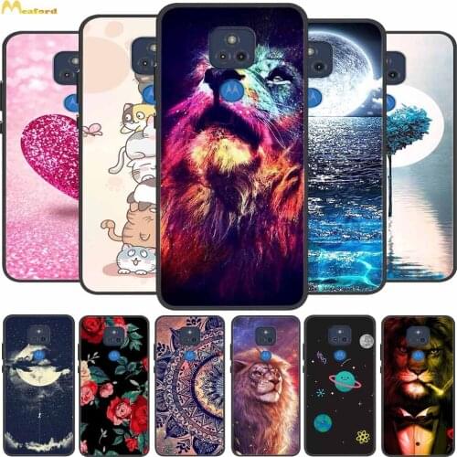 For Moto G Play 2021 Case Lion Silicone Soft TPU Phone Cover for Motorola Moto G Play 2021 Cases 6.5" Gplay Capa Black Bumper
