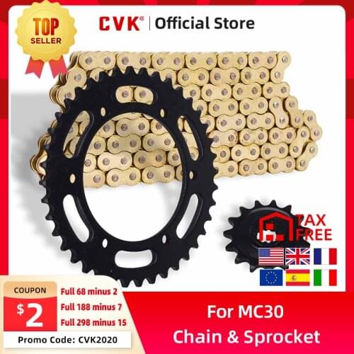CVK A Set Front And Rear Chain Sprocket Gear Disc Wheel Kit For HONDA VFR400 RVF400 NC30 MC30 VFR RVF Motorcycle Accessories