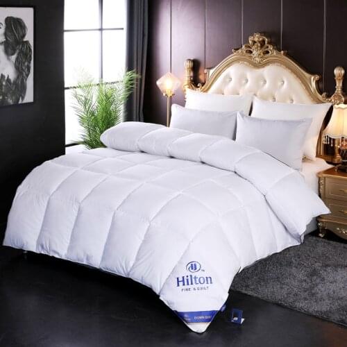 HILTON5 star hotel Duck Down Duvet Comforter 200*230 Queen King Feather Quilts For Winter 220*240