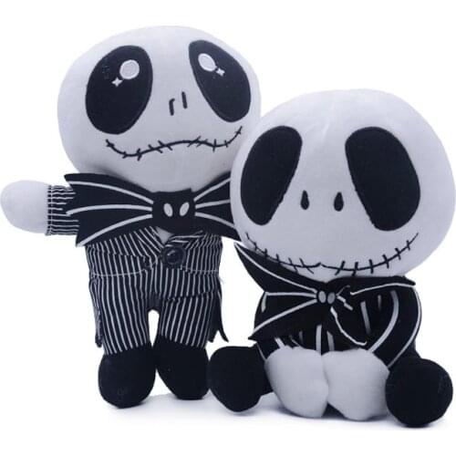 20cm The Nightmare Before Christmas Jack Skellington in Suit Plush Toy Stuffed Doll Gift for Children