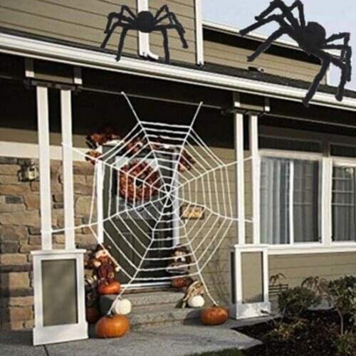 Halloween Simulation Large Plush Spider Funny Toy Party Yard Bar KTV Decoration for decorating haunted house, Halloween party