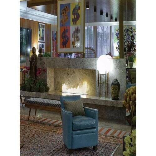 Inno-Fire 18 inch wifi intelligent automatic smart alexa wlan bioetanol fireplace black