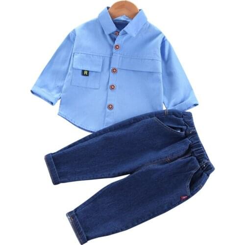New Spring Autumn Baby Boys Clothes Suit Children Fashion Coat T-Shirt Pants 2Pcs/Sets Toddler Casual Clothing Kids Tracksuits