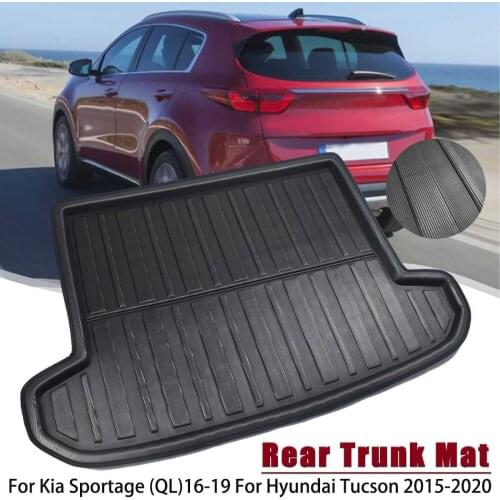 Boot Liner Trunk Mats Rear Cargo Floor Tray Mat for Kia Sportage QL for Hyundai Tucson 2015 2016 2017 2018 2019 2020