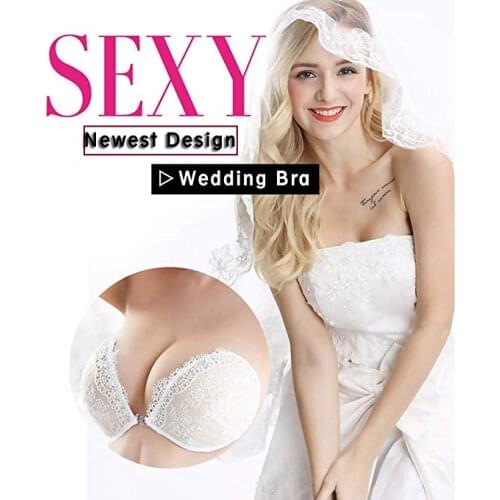 Lace Embroidery Bra Sexy Strapless Bras For Women Seamless Lingerie Invisible Bra Push Up Brassiere Backless Bralette Underwear