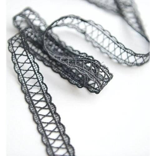 Hot sale Black milk silk soluble embroidery lace lace accessories width 2cm G545