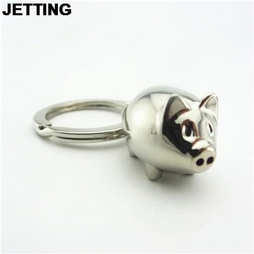 Best Price JETTING 1Pcs Lovely Mini Pig Key Chain Key Ring Cute Gift Keyring Charm Decoration Keyfob Gifts