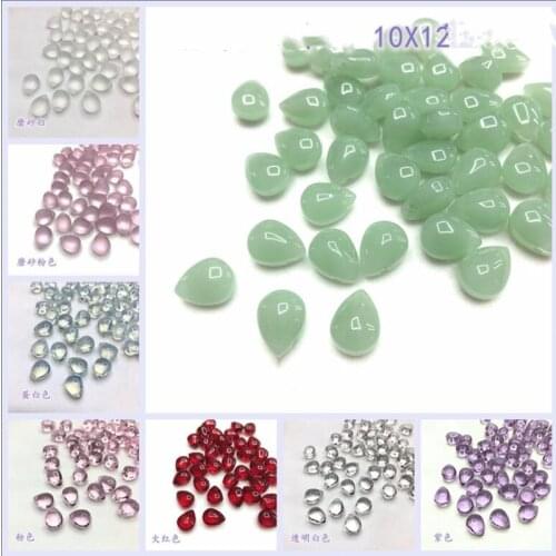 Fashion Multi Color Glass Water Drop Shape Loose DIY Beads Good DIY Accessories 20 pieces