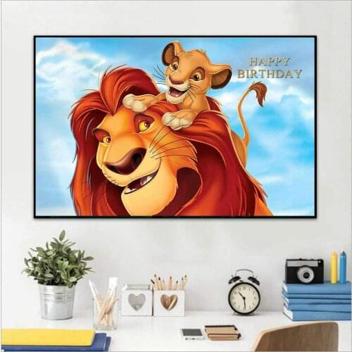 5D DIY Diamond Painting Set Lion King Walt Disney Cross Stitch Kits Full Drill Embroidery Mosaic Art Picture of Rhinestones Gift