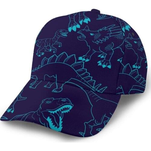 CINESSD 2020 New Baseball Cap Fishing Caps Men Outdoor Hunting Hat Hiking Hat T-rex Dinosaur Grunge Print