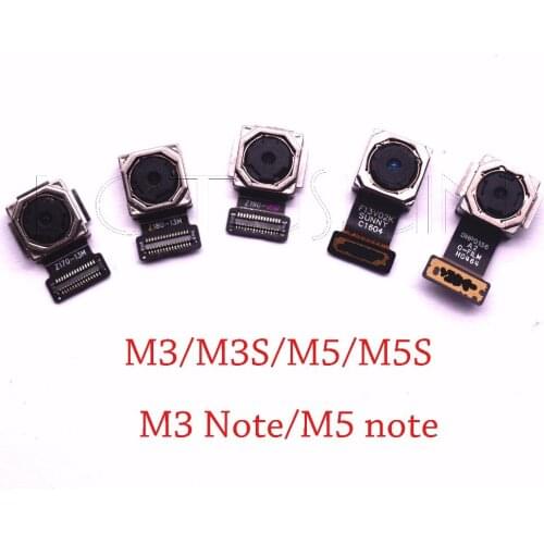 1pcs original tested main rear back camera for Meizu M3 M3S M5 M5S mini M3 M5 note U10 M3 note M681Q