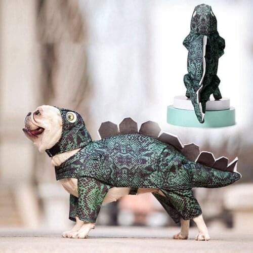 Dark Green Pet Clothes Halloween Spider Dinosaur Crocodile Cat Dog Coat Clothes Pet Coat Pets Jacket For Dog