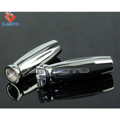 Chrome Universal 1" Handlebar Grip For Honda Steed Magna 250 750 SHADOW 400 750 VTX1300 VTX1800 For Harley XL883 1200 25mm Grips