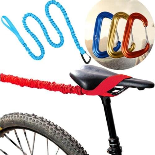 Bicycle Elastic Leash Belt Nylon Traction Rope Parent-Child MTB Bike Towing Rope Kid Ebike Safety Equipment Outdoor Tool