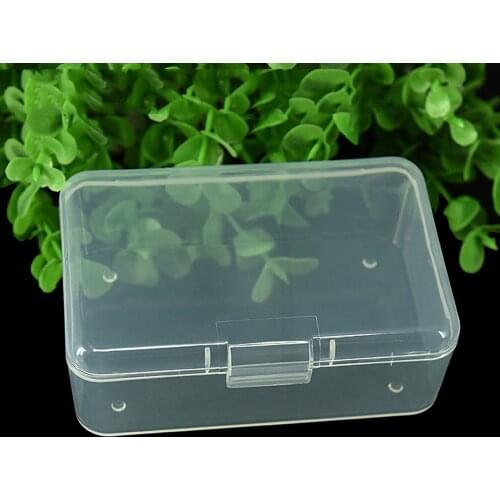 1 Pieces Clear Plastic Transparent W/ Lid Storage Box Collection Container Case