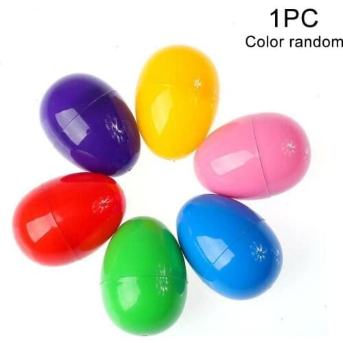1 Pcs Random Color DIY Easter Egg Plastic Decorative Gashapon Shell J6R0 Opening Egg N7V1