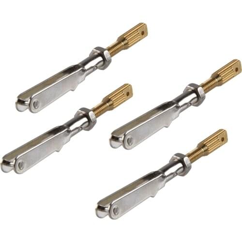 10Pcs M2/M3 Iron Metal Clevis Chuck Pull Rod Connector Coupler Screw Spare Parts For DIY RC Aircraft Models