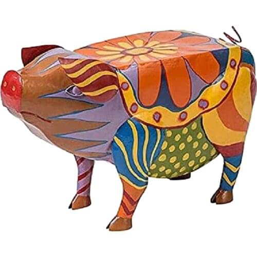 15cm Pig Statue Decoration Shelf Desktop Piggy Figurine Porker Ornament Wine Cabinet Bookshelf Shelves Crafts Miniature