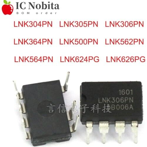 2PCS LNK304PN LNK305PN LNK306PN LNK364PN LNK500PN LNK562PN LNK564PN LNK624PG LNK626PG DIP-7 Power Chip IC New Original