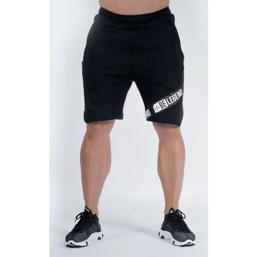2019 Men Summer Brand Cotton Leisure Shorts Men black grey Gyms Fitness Knee Length Sweatpants Male Jogger Workout Short Pants