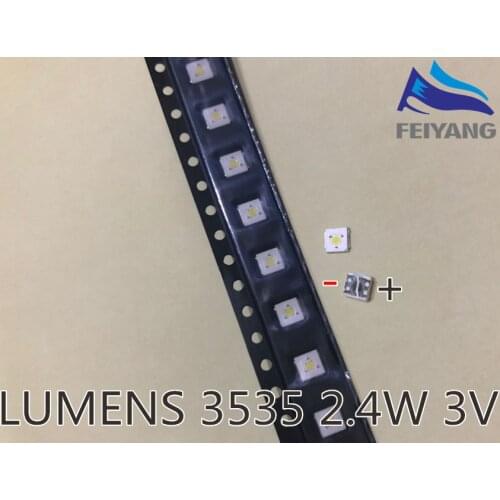 ORIGINAL 50PCS LUMENS LED Backlight Flip-Chip LED 2.4W 3V 3535 Cool white 153LM For SAMSUNG LED LCD Backlight TV Application