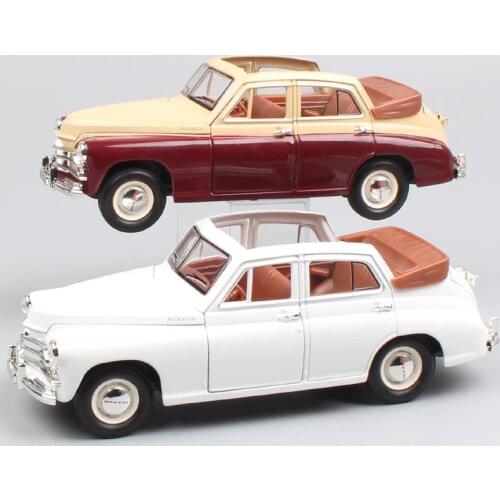 1 24 Scale Classic Russia Soviet Gorky Gaz-M20 Pobeda Volga convertible M20 Molotovets diecast model Automobile car toy vehicle