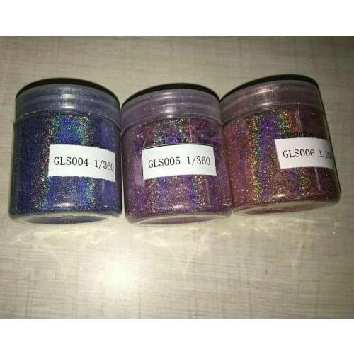 0.08mm 1/360 Holographic Nail Art Glitter Powder for eye shadow lip gloss Holographic Laser Ultra-thin Glitter Powder 200G/Jar