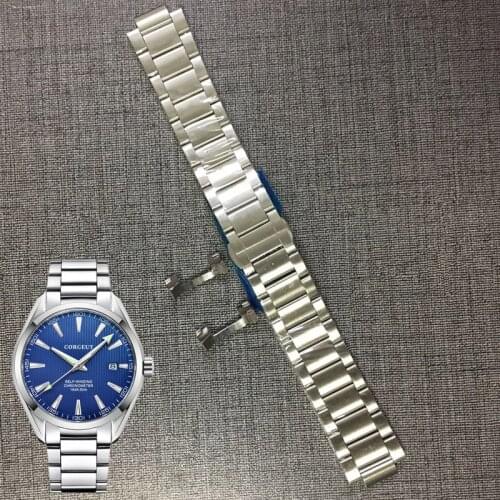 20mm Corgeut Stainless Steel Bracelet 316L Solid Strap for watch Watchband Kit Mens Watch