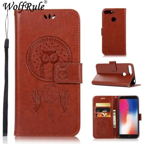 For Cover Huawei Y6 Prime 2018 Case Flip Leather Case for Huawei Y6 Prime 2018 Stylish Soft Phone Bag Cover Wallet Case Honor 7A