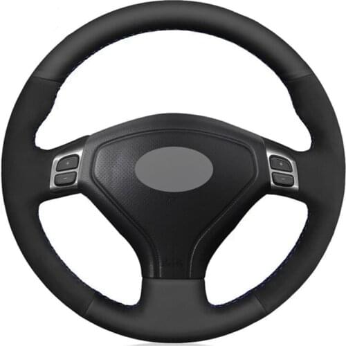 Car Steering Wheel Cover Black Suede For Subaru Forester 2004-2007 Outback 2004-2007 Legacy Impreza WRX 2003-2007