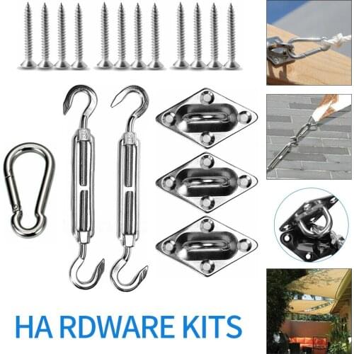 Sun Sail Shade Canopy Stainless Steel Fixing Fittings Sun Shelter Fitting Kits Awning Special Fixed Hardware Accessory Tool