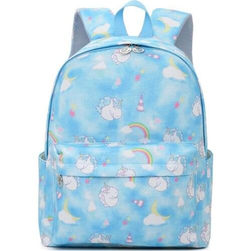 Mochilas 3D Cartoon Unicorn Children School Bags Girls Pink Kids School Backpack Lightweight Waterproof Primary kids Schoolbags