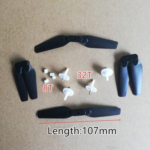 E58 Quick Release Foldable Propeller Props Blade Set 10.7CM Length 32T 8T RC Drone Quadcopter Spare Parts