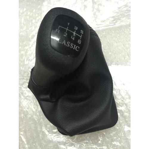 FAT Free Shipping For Mercedes Benz ATP Tour 6 Speed Gear Shift Knob Leather Gaitor W202 C Class Manual