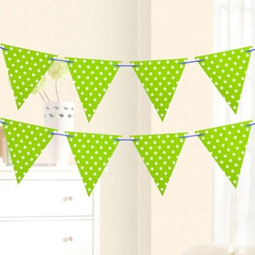 Bunting Banner Party Wedding Arrangement Birthday Holidays Banner Kids Decor Baby Shower Party Flags Hanging Ornament
