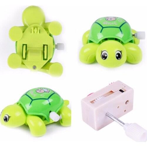 Classic Cute Cartoon Turtles Toys Wind Up Clockwork Random Color Animal Tortoise Baby Infant Crawling Educational Kids Toy