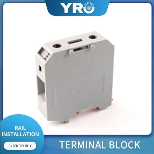 Din Rail Terminal Block UKH-95N Connector Return Pull Type Spring Connection Screwless Copper Conductor