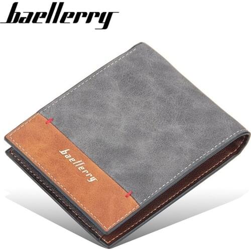 2020 Mens Wallet Money Bag Fashion Patchwork Soft Leather Business Short Purses New Vintage Wallet Men Coin Purse Luxury Wallets